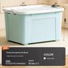 Zhanlixing Large Capacity 110L PP Storage Box with Wheels