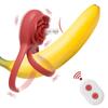 Rose Toy Penis Ring Cockring Vibrator for Men Semen Lock Ring Remote Control Delay Ejaculation Sex Toys for Male Cock Rings