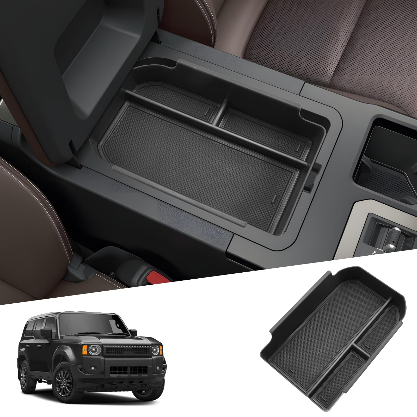 

SHAOHAO New Toyota Land Cruiser 250 Series Exclusive Console Tray Console Box Console Tray LandCruiser250 Storage Box Custom Parts Type Land Cruiser