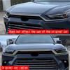 For Toyota Grand Highlander 2024 2025 carbon Front bumper Hood mesh Grille Bonnet Lip Molding Cover Trim Exterior Accessories