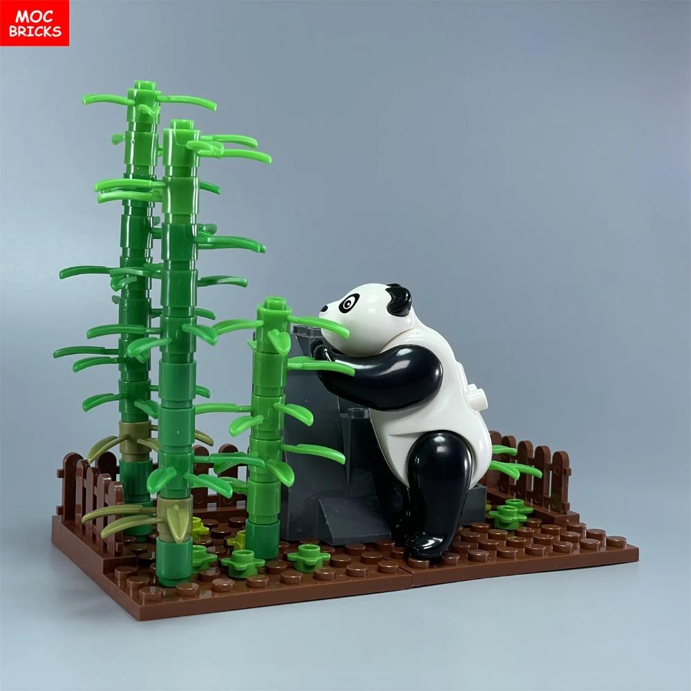 Cărămizi MOC Subarboret Junglă Animal de Pădure Maimuță Capră Girafă Pasăre Bufniță de Noapte Accesorii Blocuri de Construcție Jucării Cadouri