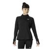 Warmer Light Running Aurora Reflective Black Women's Shirt, Half-Zip, Design, Warm, Fleece-Lined, Stretch, Print, J2MCA705,