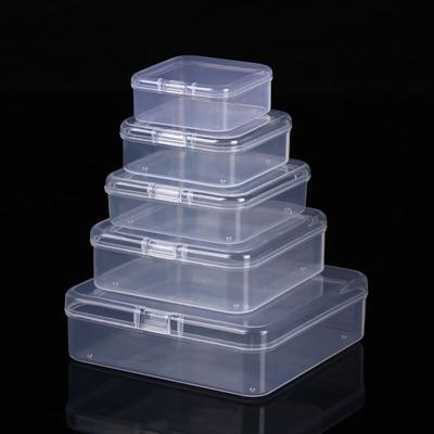 Úložný box s víkem Průhledný plastový úložný box Nádoba na šperky Domácí třídicí a organizační boxy Víceúčelový organizér