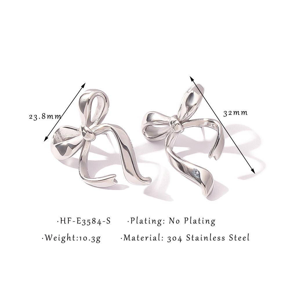 

Трендовые титановые серьги-бантики: Элегантный, Милый и Изысканный Дизайн