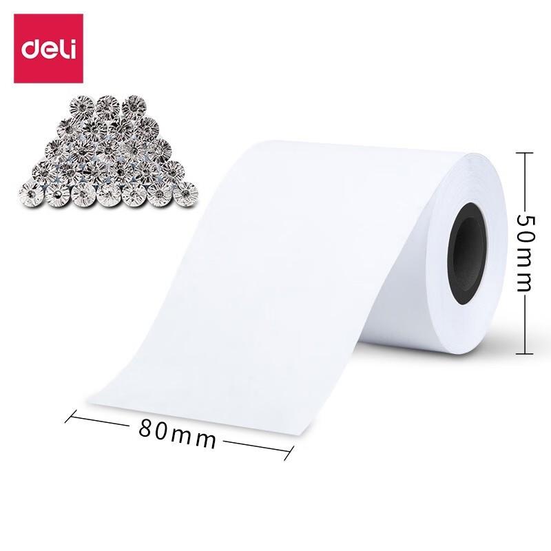 Deli 80mm Thermal Receipt Paper (50 Rolls)