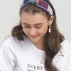 LALA Ethnic Striped Hairband - M Blue