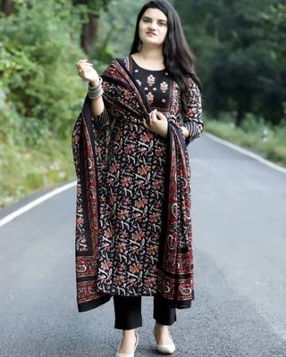 Indian Women Designer Kurta Pant Dupatta Set Party Wear Top Tunic Salwar Suit Kurti Dress
