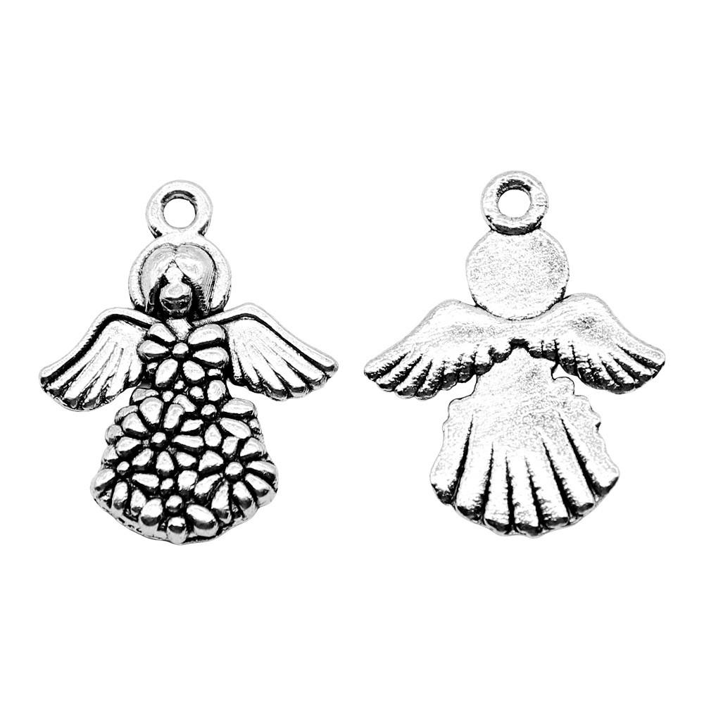 Angel Charms Alloy Fairy Pendants For Religious Holiday Jewelry Making