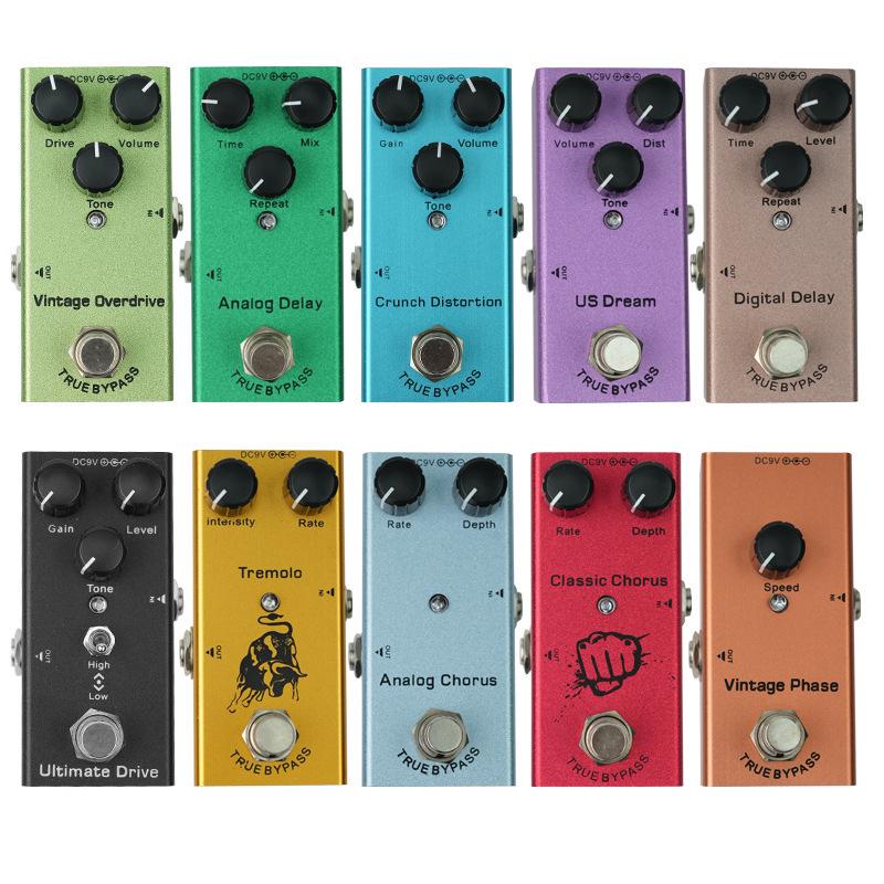 Guitar Effects Pedal Electric Multifunctional Reverb Chorus Delay Metal Stompbox