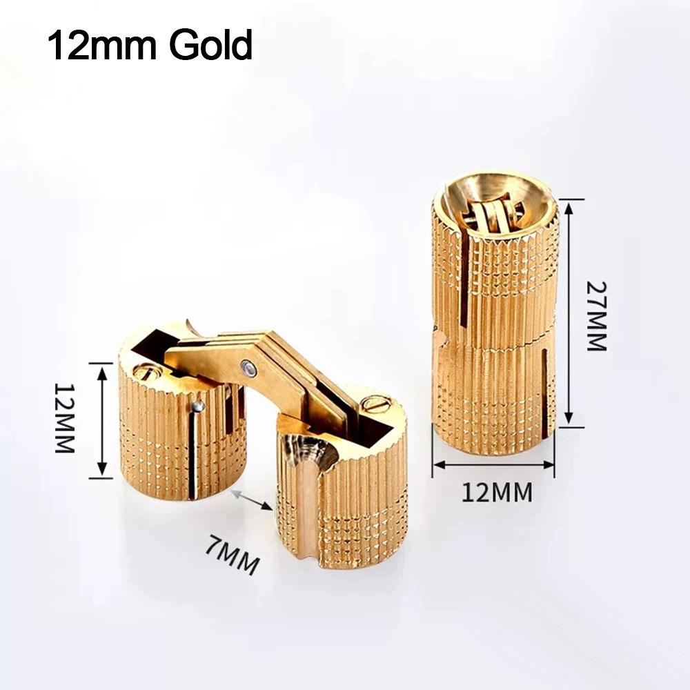 8-18mm Brass Hinges Invisible Furniture Hinges New Hardware Door