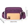 Women Casual Shoulder Bag Multi Pocket Oxford Crossbody Fashion Handbag for Shopping and Commuting