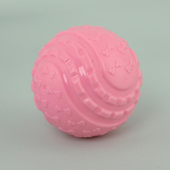 Quietschkugel Hundespielzeug Gummiball Hundekauspielzeug Interaktives Hundezahnreinigung Apportierspielzeug für Welpen Zahnen Hunde Training