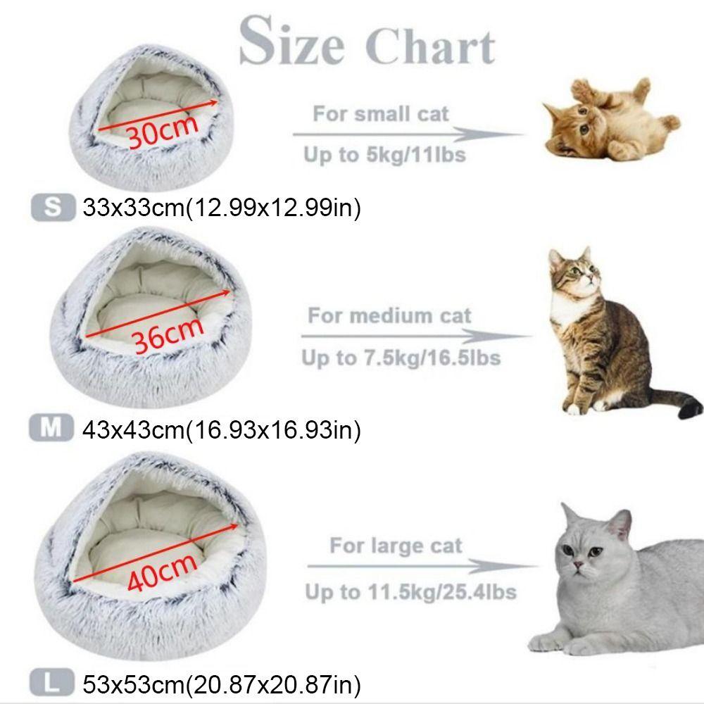 Soft 2 In 1 Long Plush Indoor Kennel Basket Cave Mat Cat Bed Pet House Dog Bed Cat Cushion