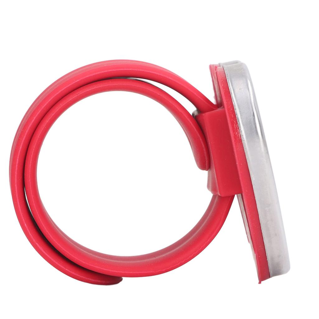 Magnetic Palette Wrist Bracelet Silicone Heart Shaped Slap Ring Magnetic Makeup Wrist Strap for Foundation Mixing Red