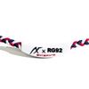 303 Tuning Navy X White X Large Lightweight Silicone Necklace [Axef] Band, Red, (51cm),