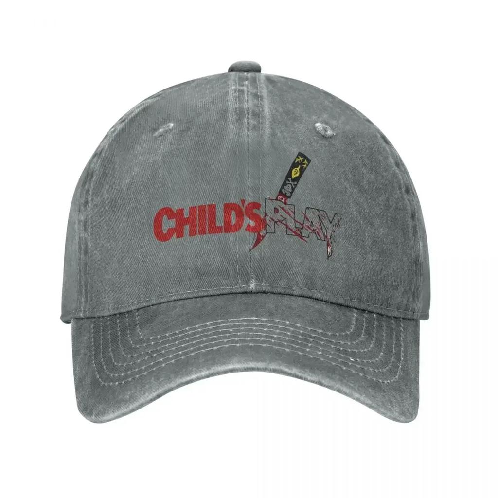 Childs Play Bloody Men Women Baseball Caps Chucky Doll Distressed Denim Washed Hats Cap Classic Workouts Snapback Hat