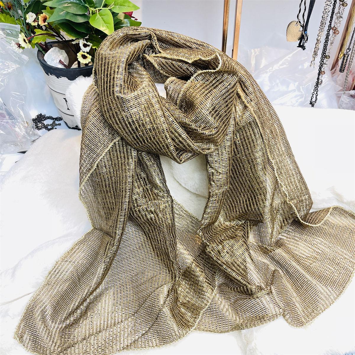 

Льняной новый универсальный шелковый шарф шаль весна и осень тонкий шарф длинный шелковый солнцезащитный шарф мода кофейный