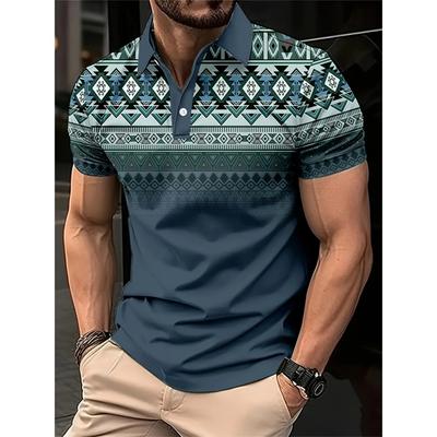 La Nuova Polo da Uomo a Maniche Corte per l'Estate 2025 è Casual, alla Moda e Morbida con Stampa a Motivo 3D