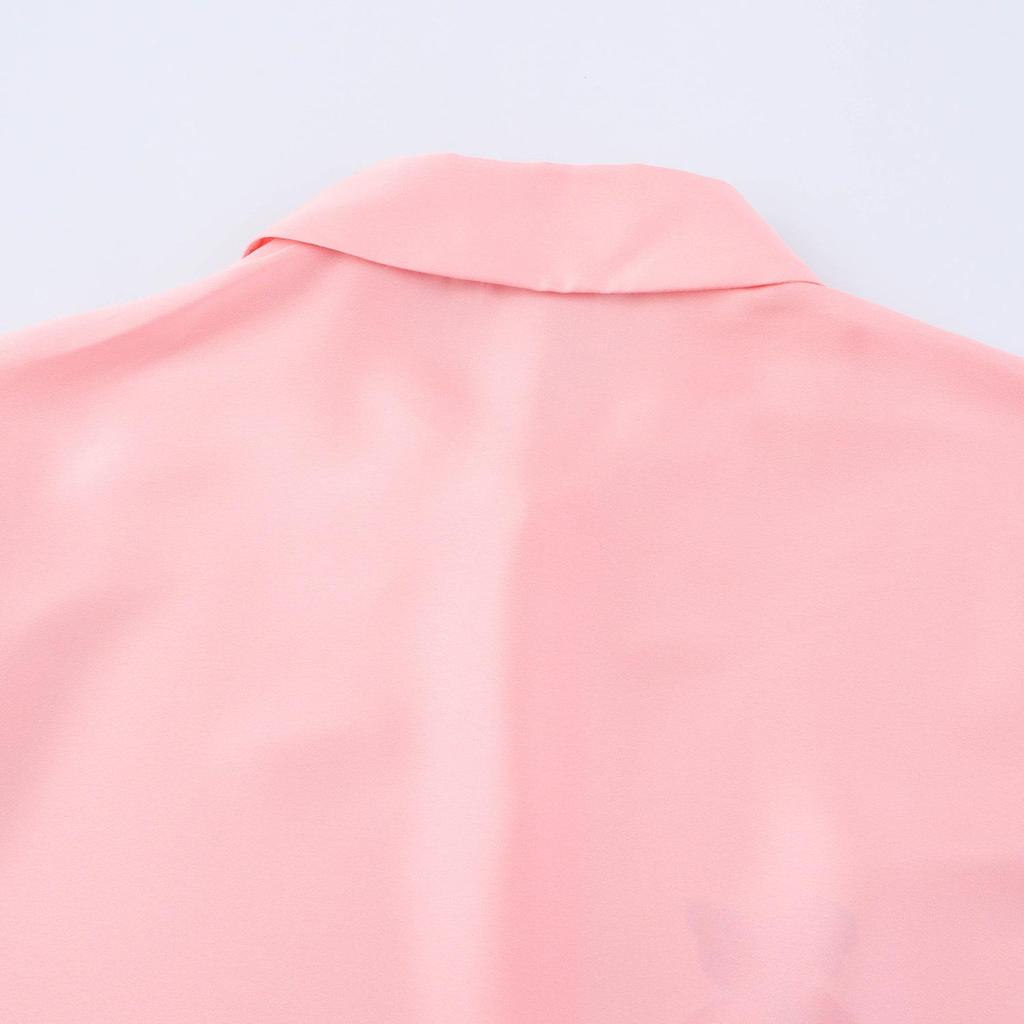 TAOP&ZA Women's Floral Print Satin Shirt - Spring/Summer Style