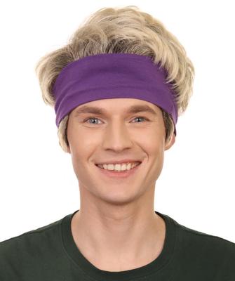 Wigs2you H-5628 Premium Kung Fu Kobra Helden Perücke für Erwachsene Herren mit Stirnband, Weiches Synthetikhaar, Perfekt für Halloween und Partys