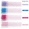 NEU 50 Stück Make-up Wimpernbürsten Einweg Kristall Augenbrauenbürste Diamantgriff Mascara Stäbchen Applikator Wimpernverlängerungswerkzeuge
