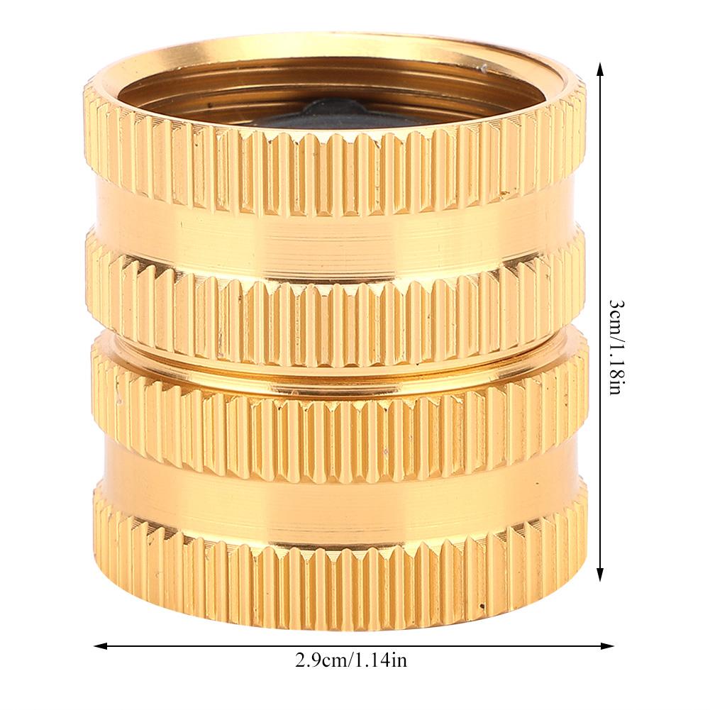 3 4  Brass Hose Tap Connector Threaded Garden Water Pipe Adaptor with Gasket