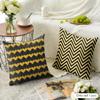 Nordic Geometric Embroidery Pattern Cushion Cover Natural Linen Organic Fabric Printing Breathable Perfect For Home Decor
