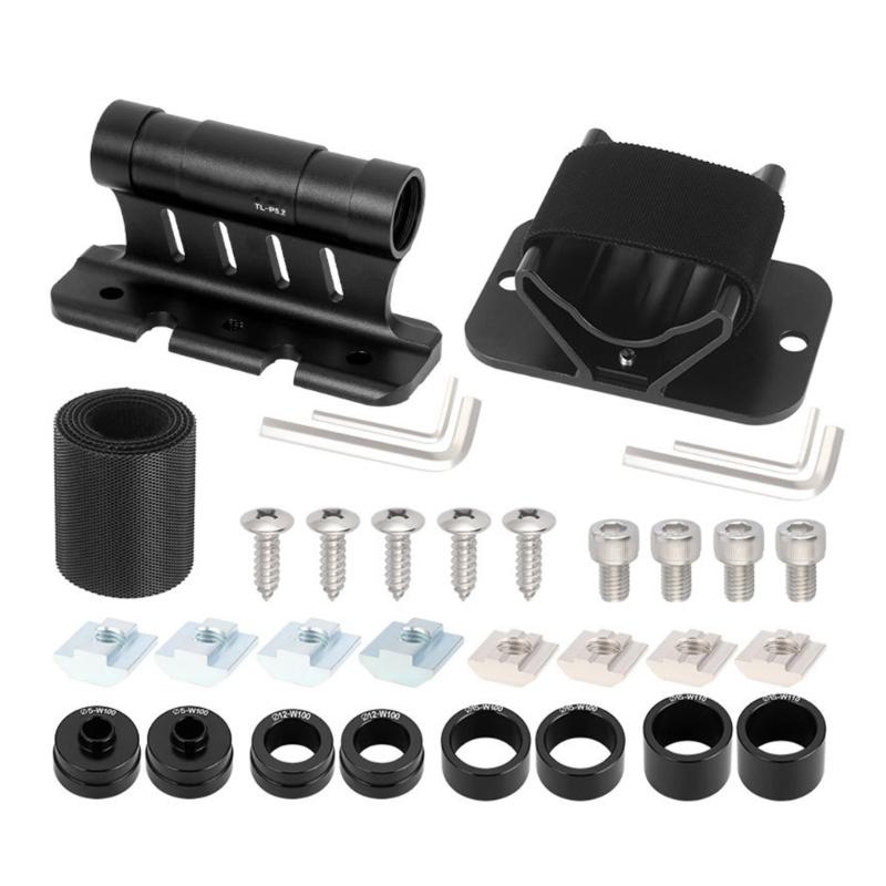 Lightweight Aluminum Bike Holder Tool Free Installation Bike Rack for Front Fork & Rear Wheel Fits Most Bike Types