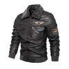 Fleece Fur Collar Windbreaker Coat Male Pu Jacket Men Thick Warm Cashmere Bomber  Artificial Leather Jackets Mens Outwear