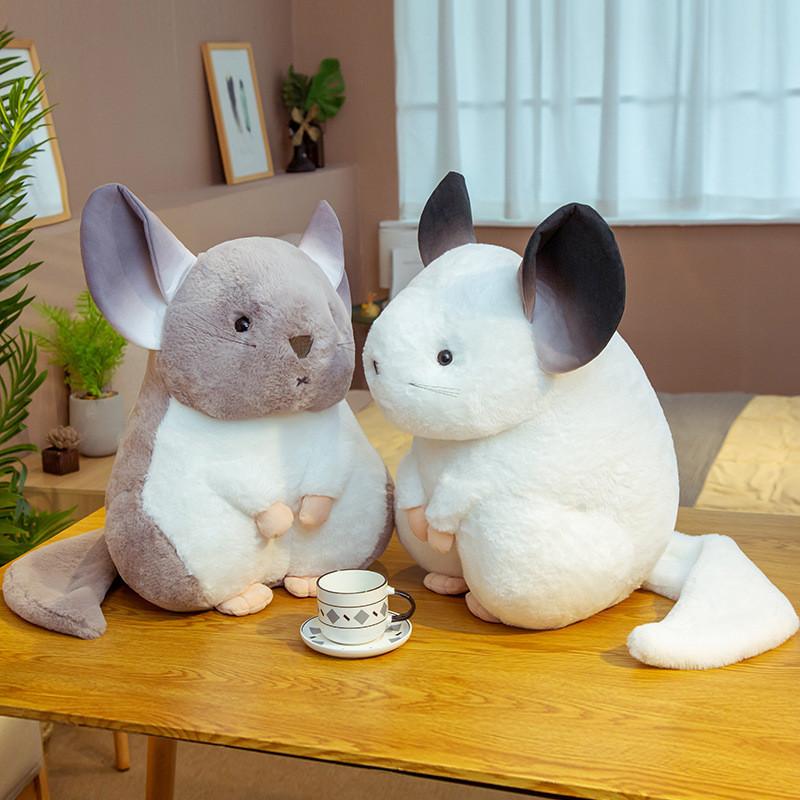 Simulation Totoro Plush Toys Cute Gray Mouse Dolls Cartoon Sitting Postures