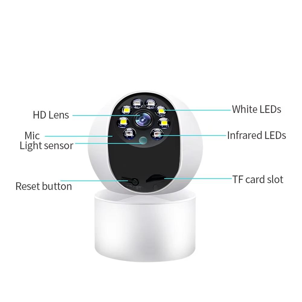 IP Wifi Camera Baby Monitor 1080p Video Surveillance Camera Mini Indoor Cctv Security Camera Us Eu Plug Ai Tracking 3mp