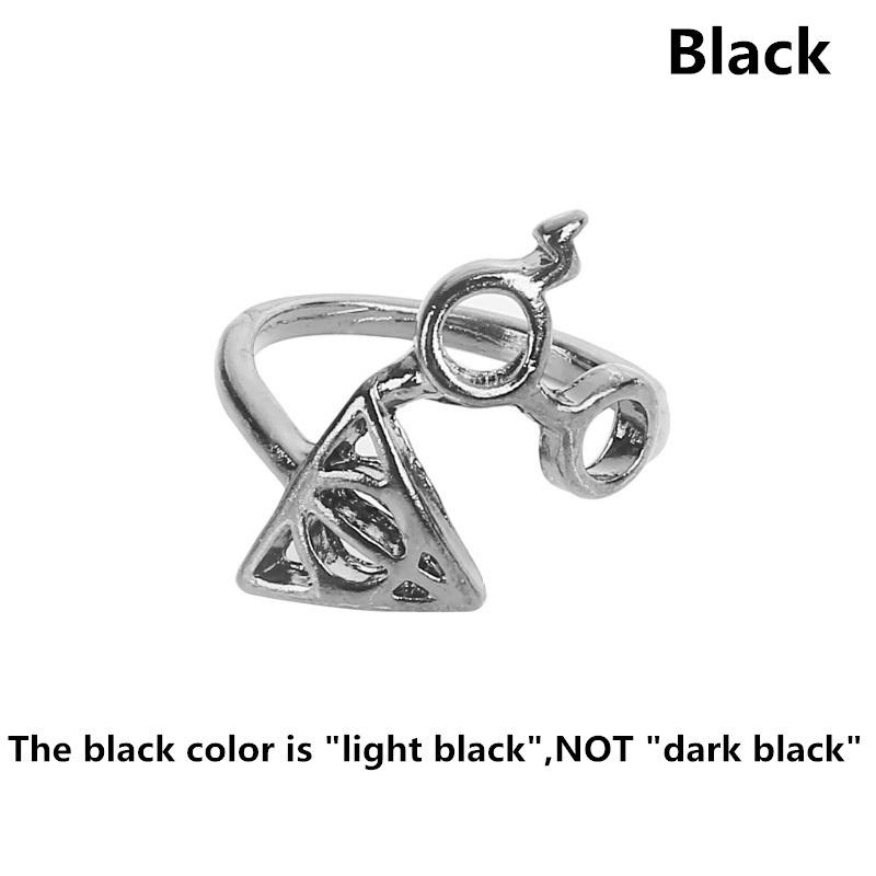 Women's Fashion Jewelry Harry Potter Deathly Hallows Glasses Ring Vintage Punk Gold Knuckle Finger Ri