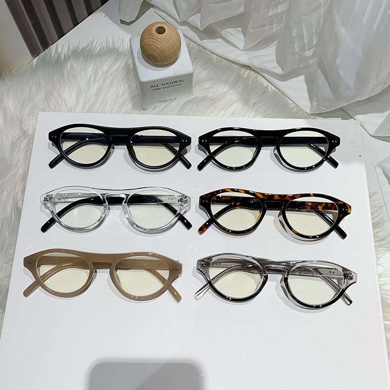 Vintage Optische Brille Damen Herren Neu Blaulichtfilter Brillenrahmen Unisex Transparent Brillenrahmen Leopard Schwarz
