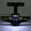 Motorcycle Adjustable Aluminum License Number Plate Frame Holder Bracket with Light
