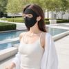 Soft Ice Silk Face Guard, Full Face Wrapping Face Protector, Breathable Holes Face Shield with Elastic Ear Loop for Outdoor Cycling Hiking Fishing
