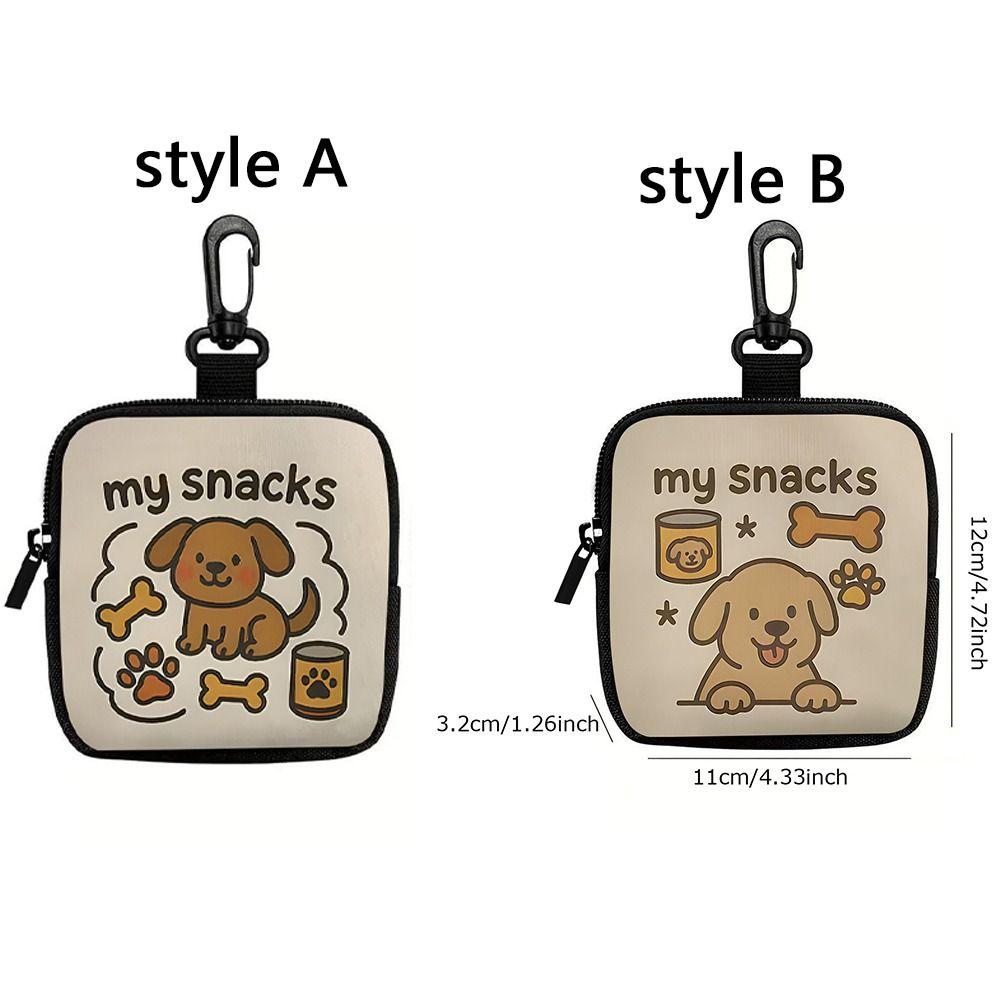 Transparent Window Dog Training Bag Portable Pet Snack Bag Dog Treat Pouch Puppy Training
