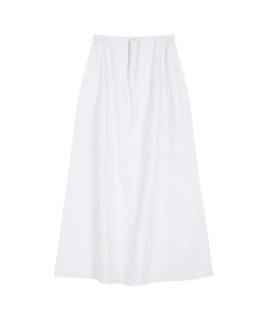 Leijiji Summer Linen Maxi Skirt (3 Colors)