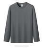 Heavy Double Yarn Long Sleeve Cotton T-shirt with Custom LOGO