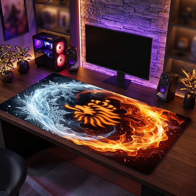Netherlands Football Crest Mouse Pad, Extended Non Slip Rubber Desk Mat for Gaming Office Laptop Fan Gift