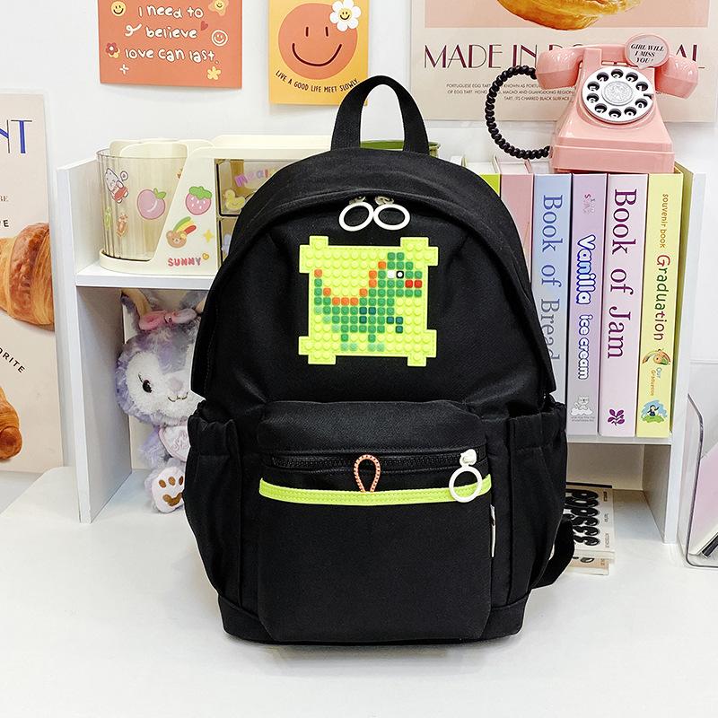 Schoolbag Children's Schoolbag First Grade Primary School Student Cartoon Backpack Korean Version Contrasting Colors Boys and Girls Travel Backpack