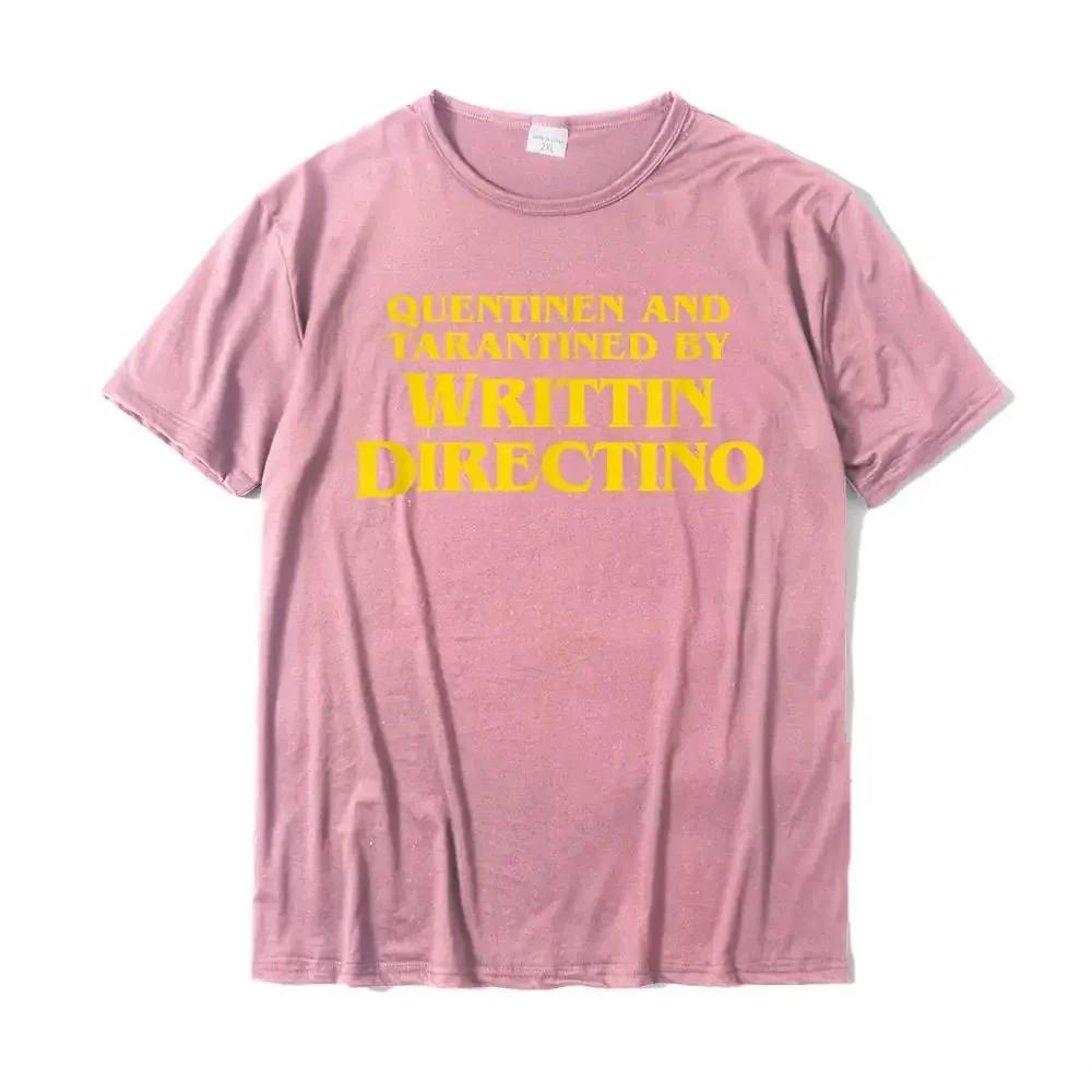 Quentinen And Tarantined By Writtin Directino - Funny Meme T-Shirt Tops Tees Hot Sale Normal Cotton Men T Shirt Crazy Oversized