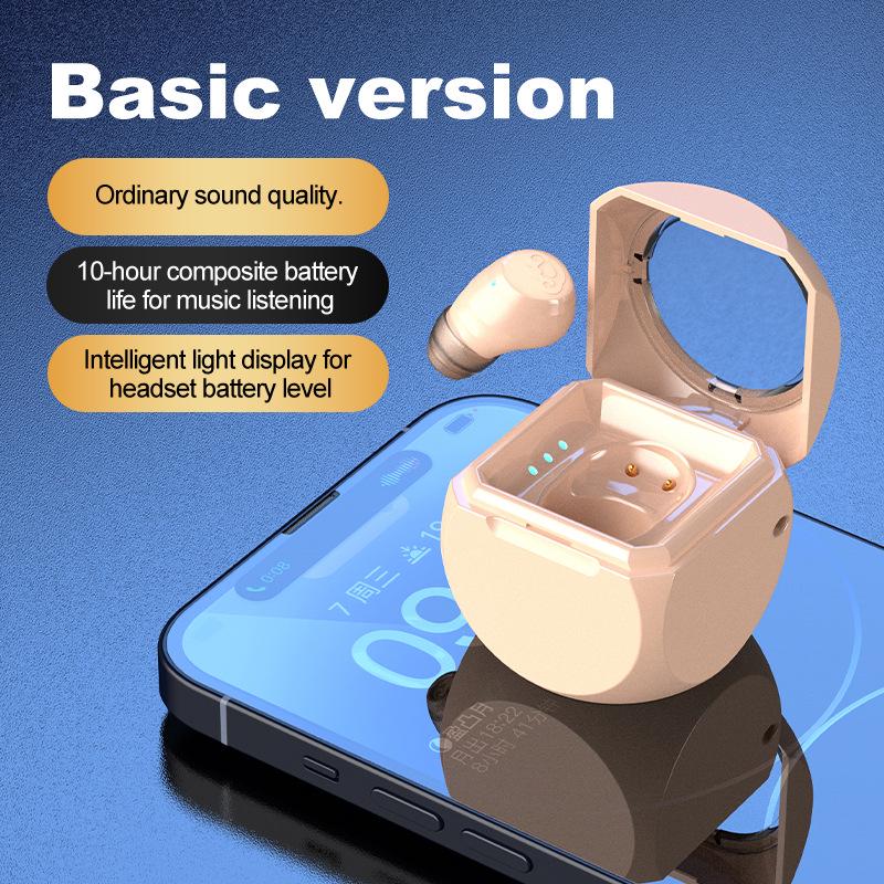 Q1 Bluetooth Mini Single In-Ear Earphone with Battery Display for Sports or Business