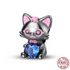 Fit Charms Fororiginal Bracelets Animal Series Flower Rabbit Holding Heart 100%Copper Jewelry Making For Women Gift