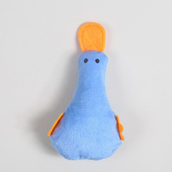 Yousheng Pet Duck Toy Cute Shape Contains Catnip Sound Paper Included Teeth Cleaning Clear Stomach Emotional Comfort PP Cotton Plush Duck Cat Teaser
