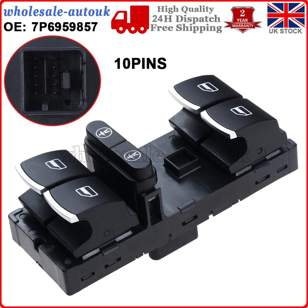 Driver Side Power Window Switch 7P6959857 Fit for VW Touareg Touran 11-16 MPV