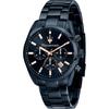 Attrazione Blue Dark Blue Stainless Steel Men's Dual Time Quartz Watch with Date R8873626003