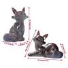 1/2pcs Little Fox Color Changing Tea Pet Ceramic Ornament Creative Home Office Decor Desktop Teaware Tea Ceremony Tradition Gift