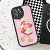 Cartoon Girl S-Strawberry S-Shortcake Phone Case For IPhone 16 15 14 11 12 13 Pro Max Plus Back Leather Shell