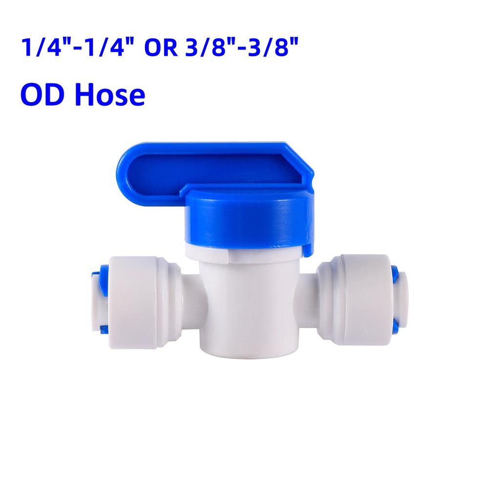 OD 1/4" 3/8" Pipe Slip Lock Quick Connector Water Purify Joint Garden Irrigation Straight Elbow Tee Valve Pipe Coupling Fittings