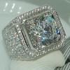 Hot Sale Fashion Domineering Micro-inlaid Zircon Men's Ring Holiday Gifts